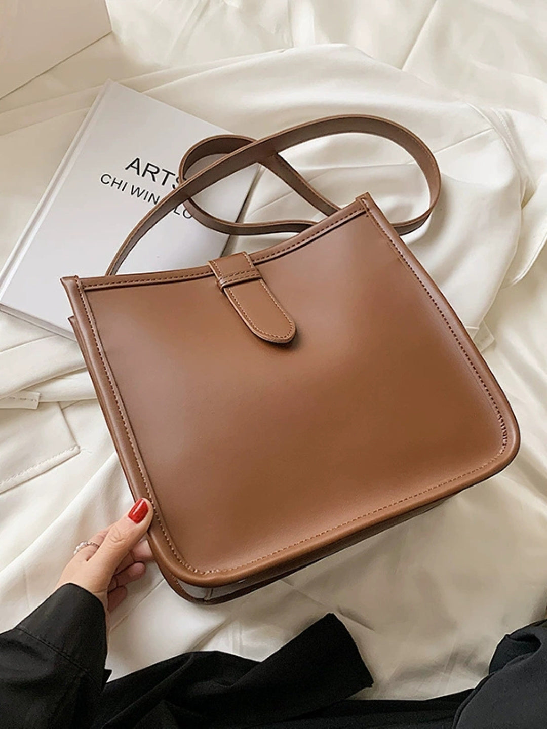 PU Structured Shoulder Bag