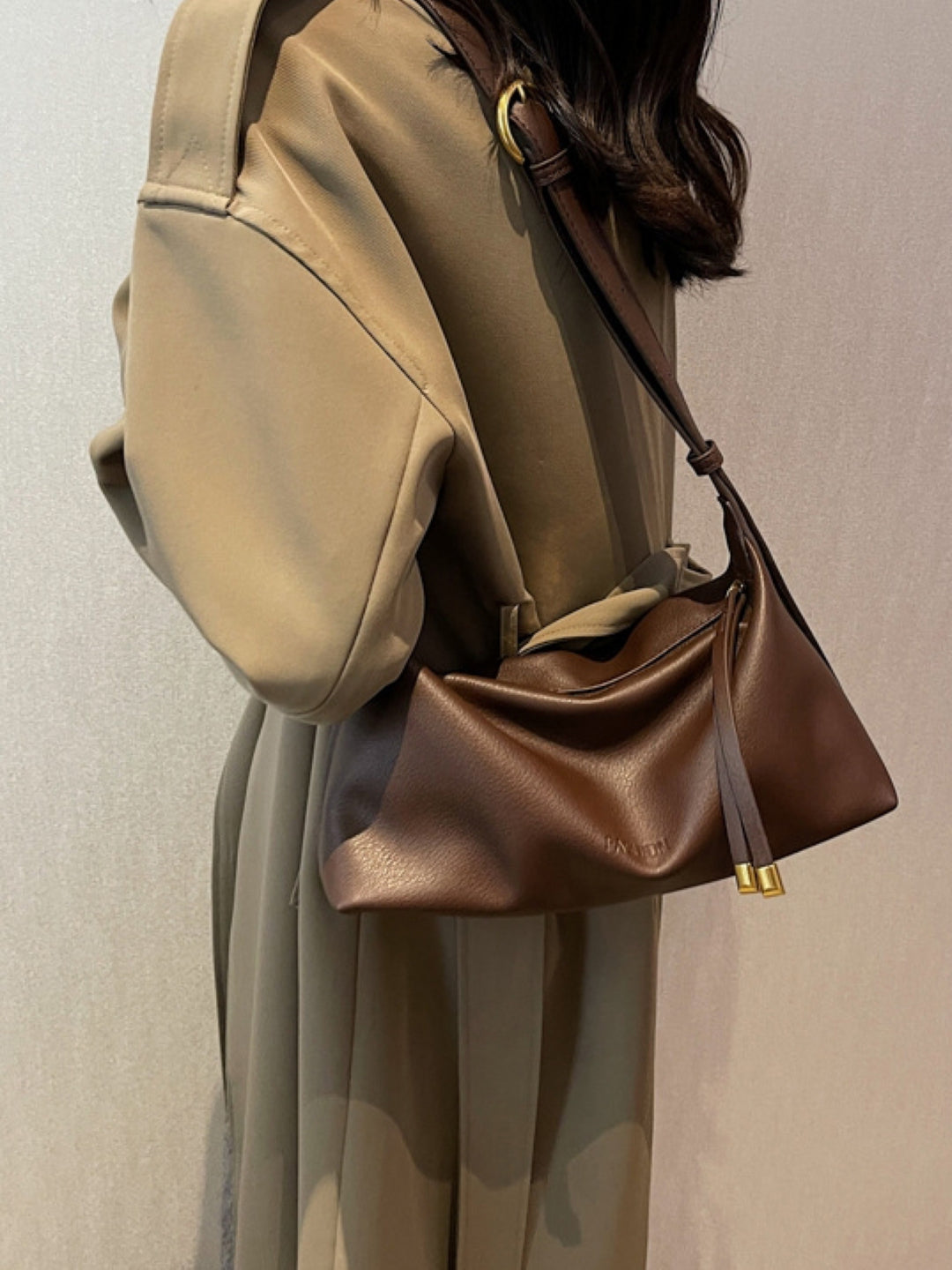 PU Structured Shoulder Bag