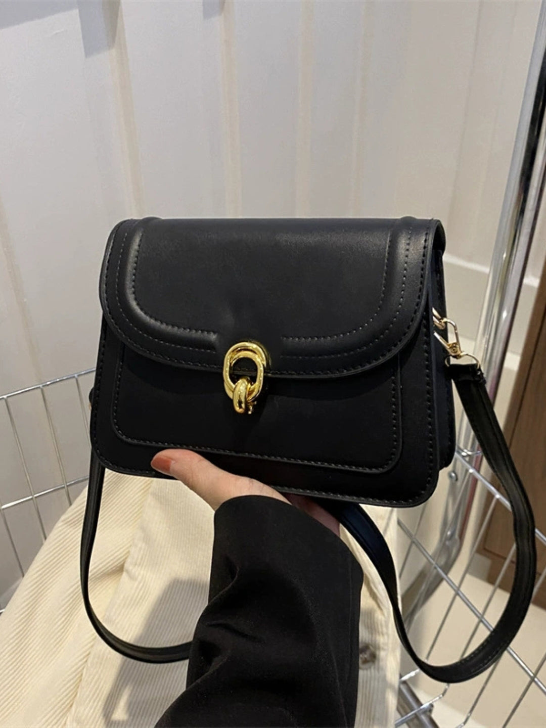 PU Structured Sling Bag