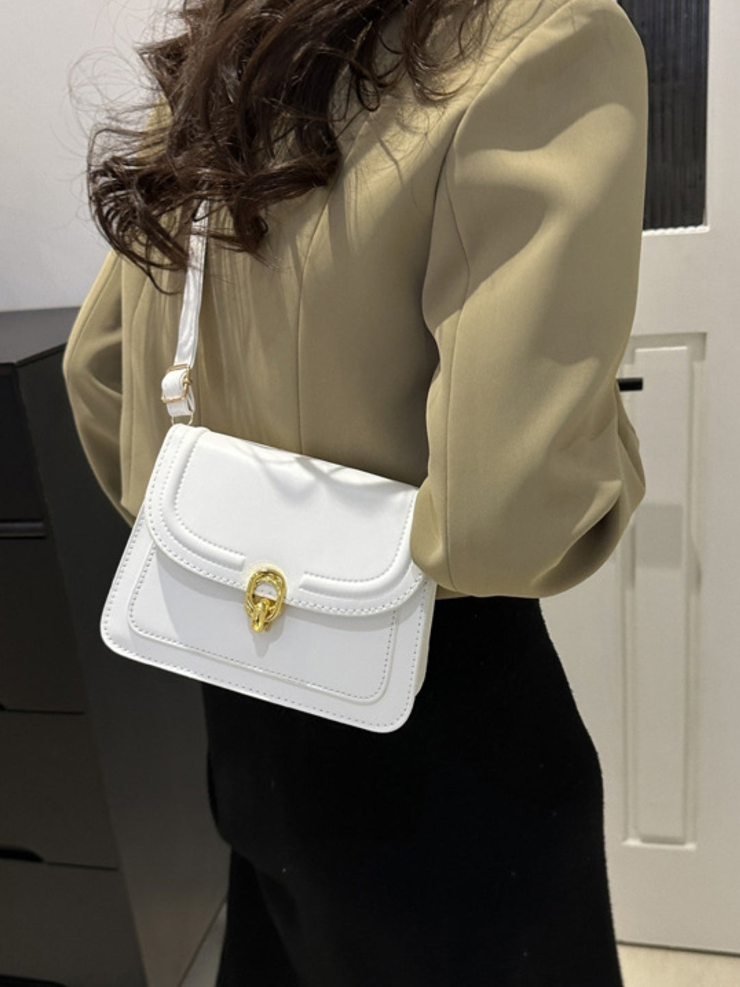 PU Structured Sling Bag