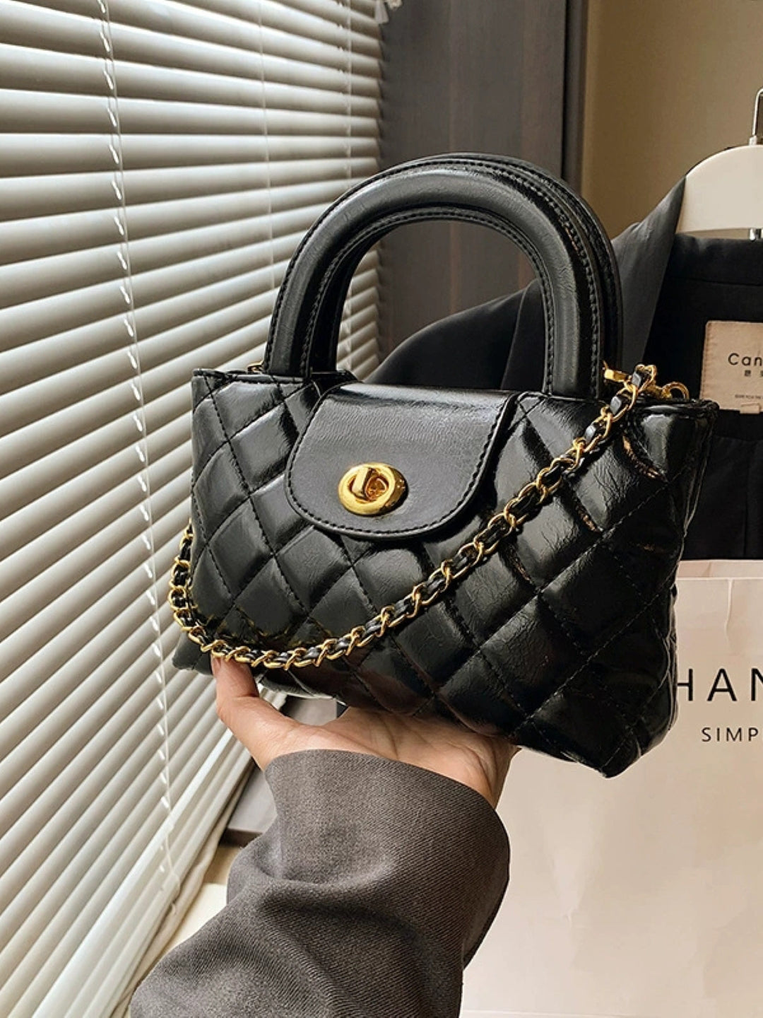 PU Structured Sling Bag