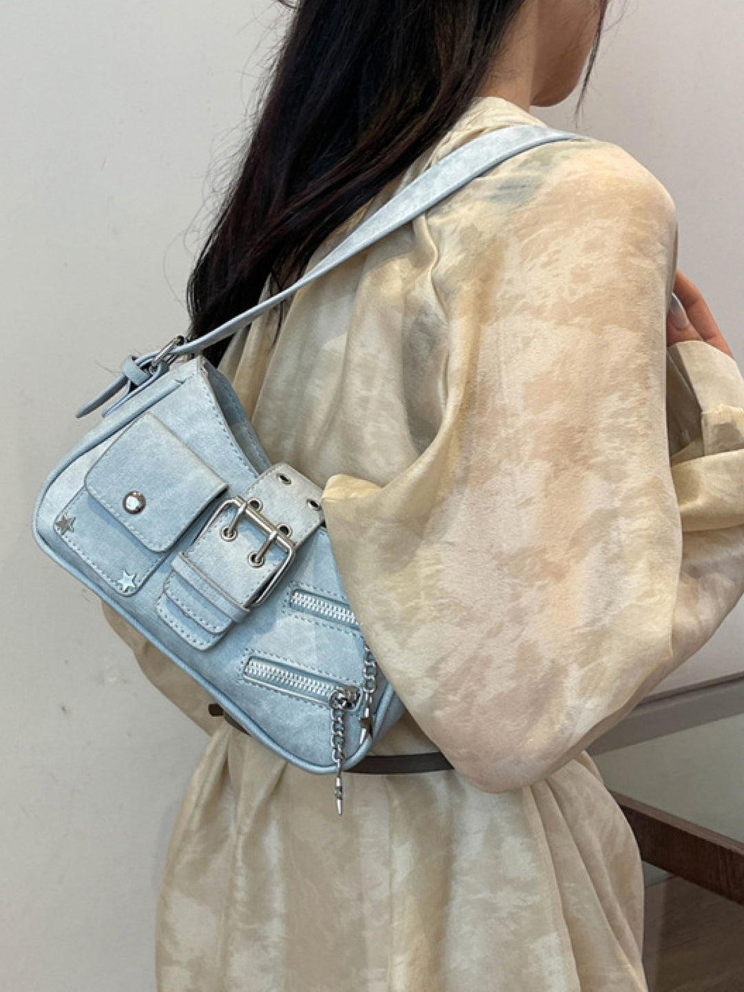 PU Structured Shoulder Bag