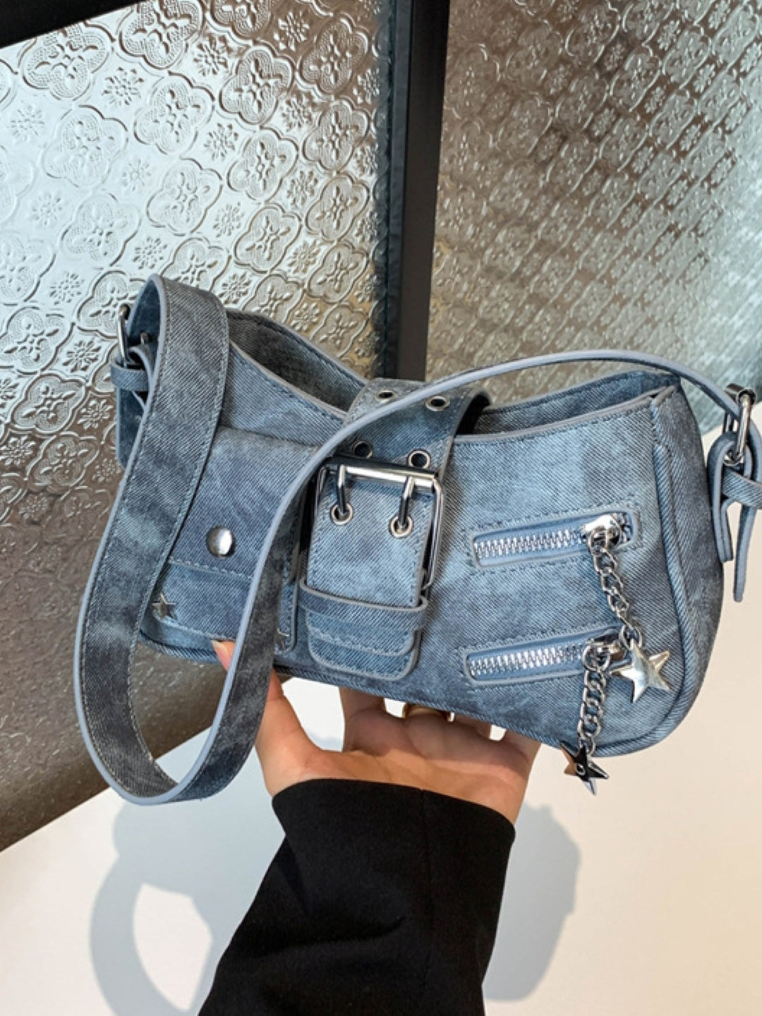 PU Structured Shoulder Bag