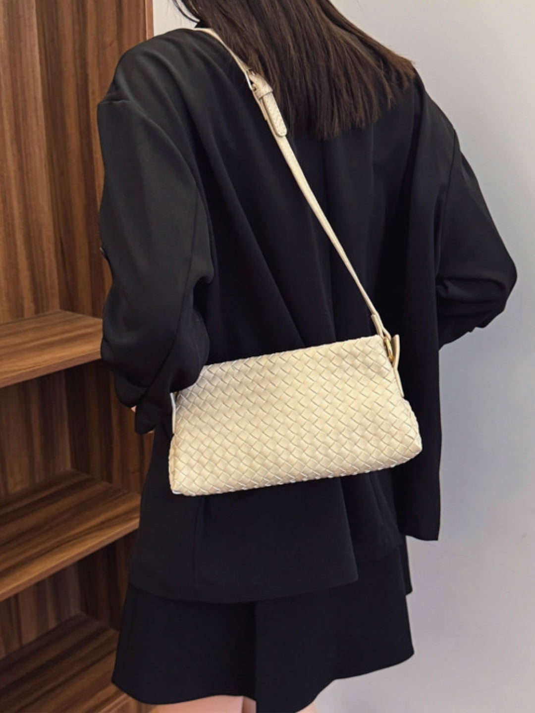 OffWhite Textured NA Sling Bag