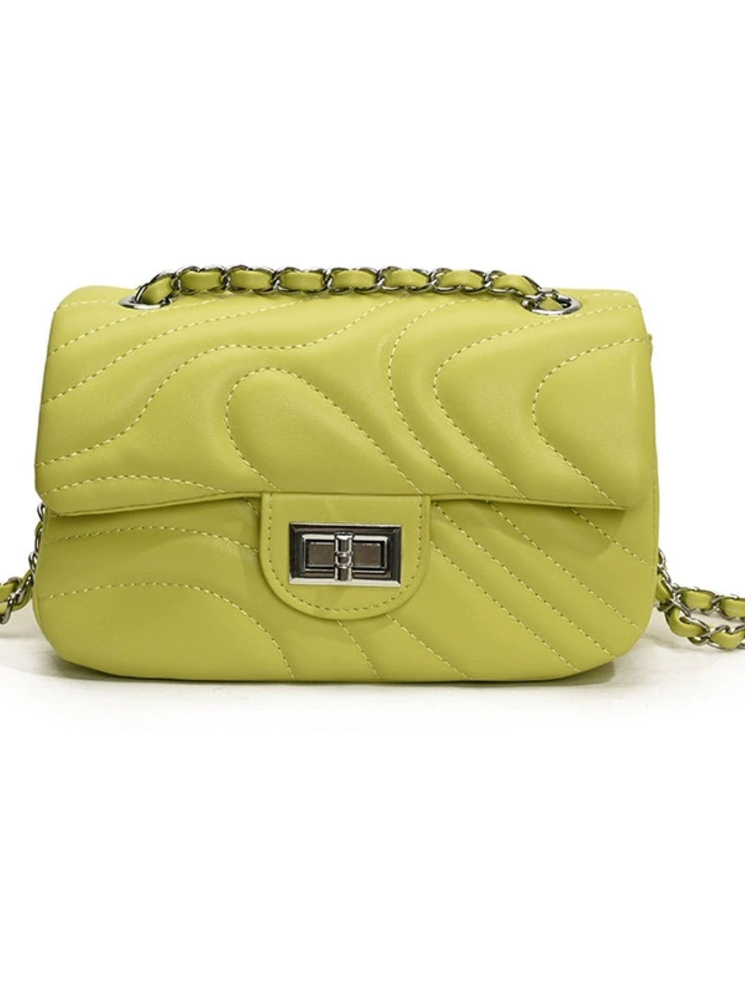 Green Textured NA Shoulder Bag