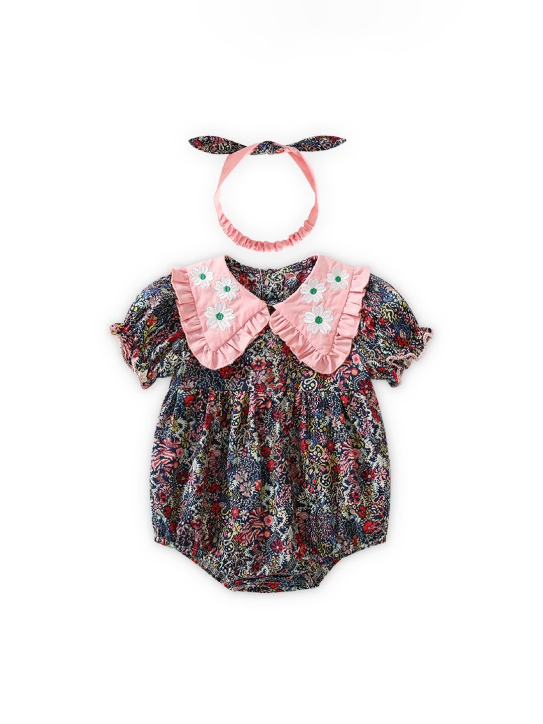 Purple Cotton Regular Romper