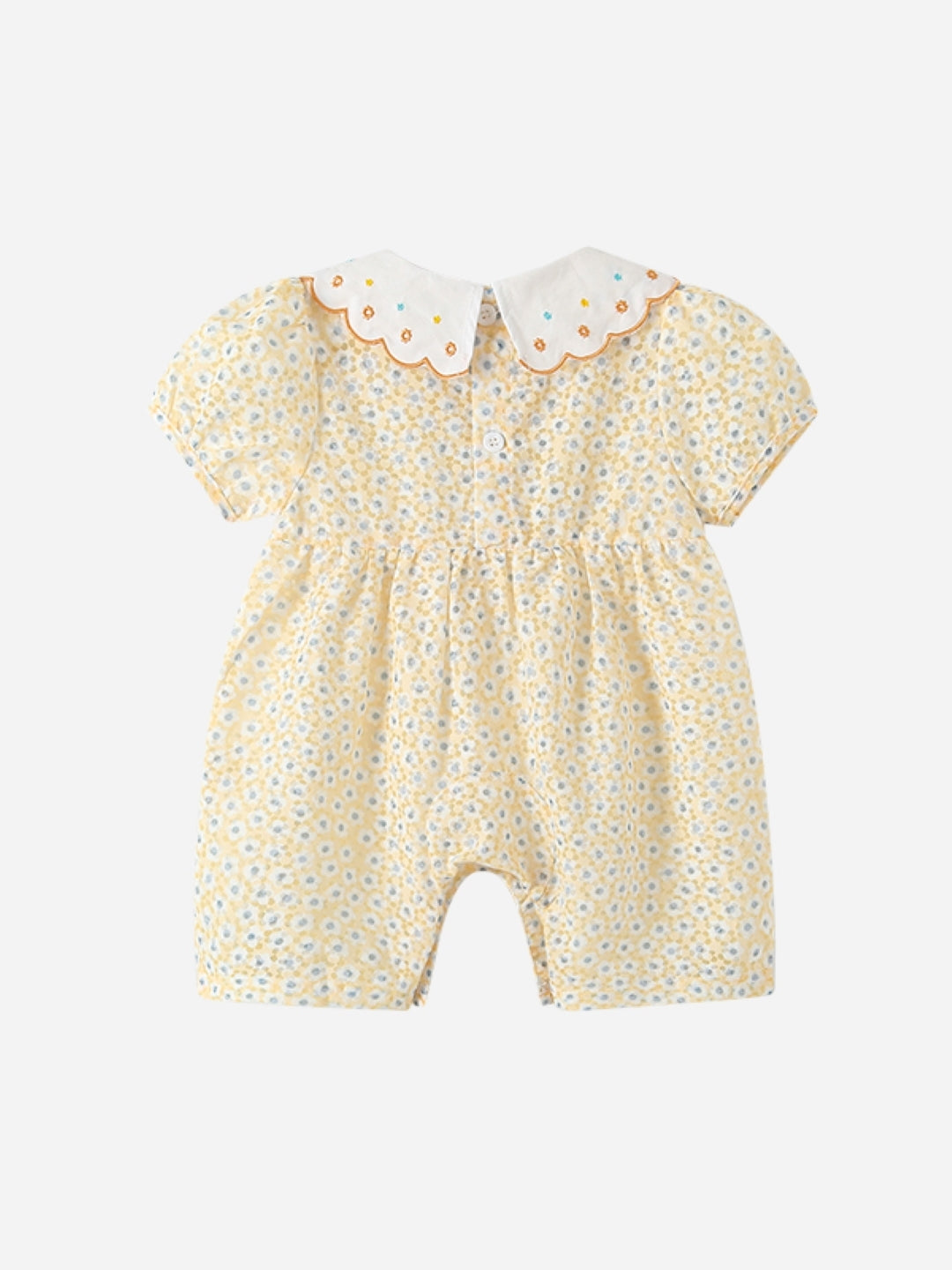 Yellow Cotton Kids Romper