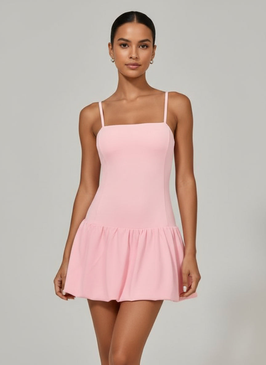 Pink A-Line Dress