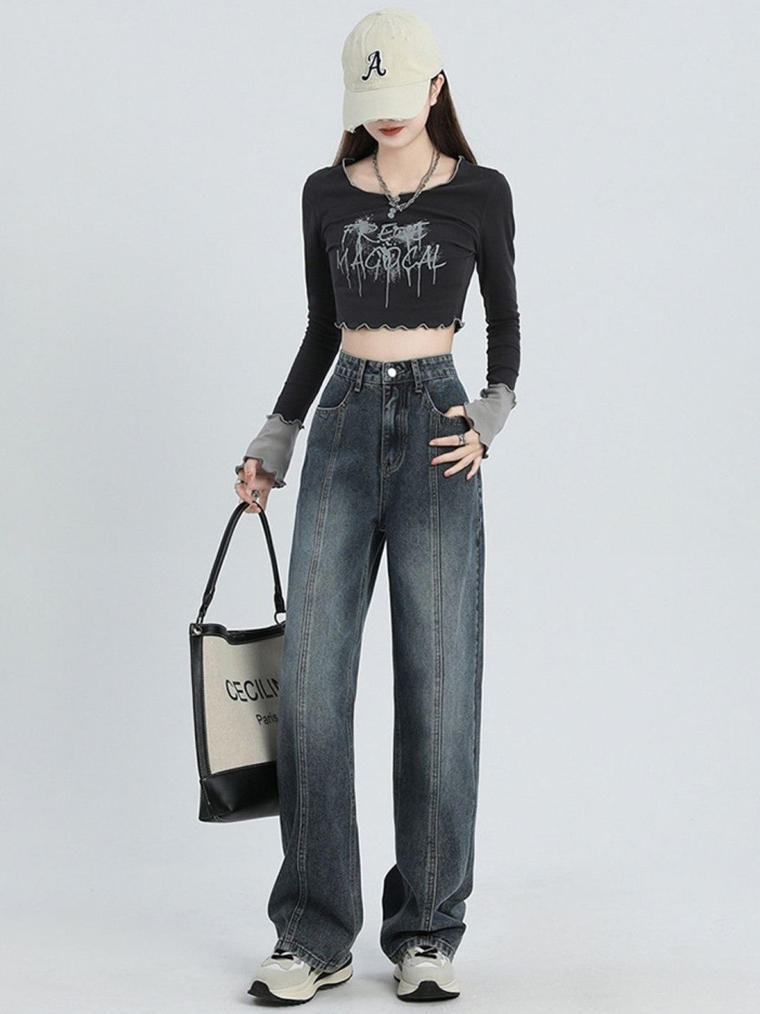 Black Regular Fit Solid Cotton Trouser