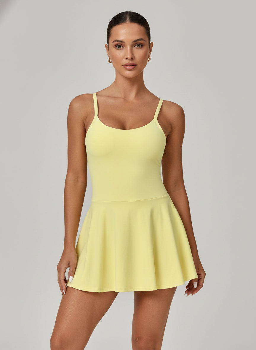 Yellow A-Line Dress