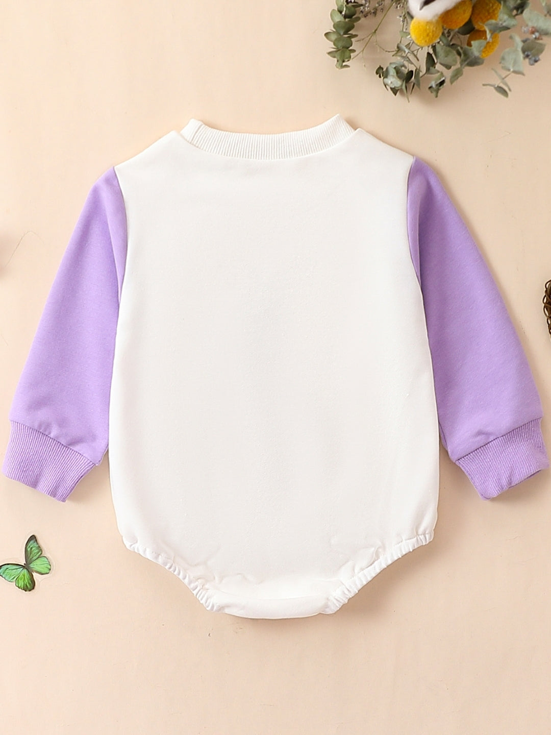 Purple Regular Cotton Rompers