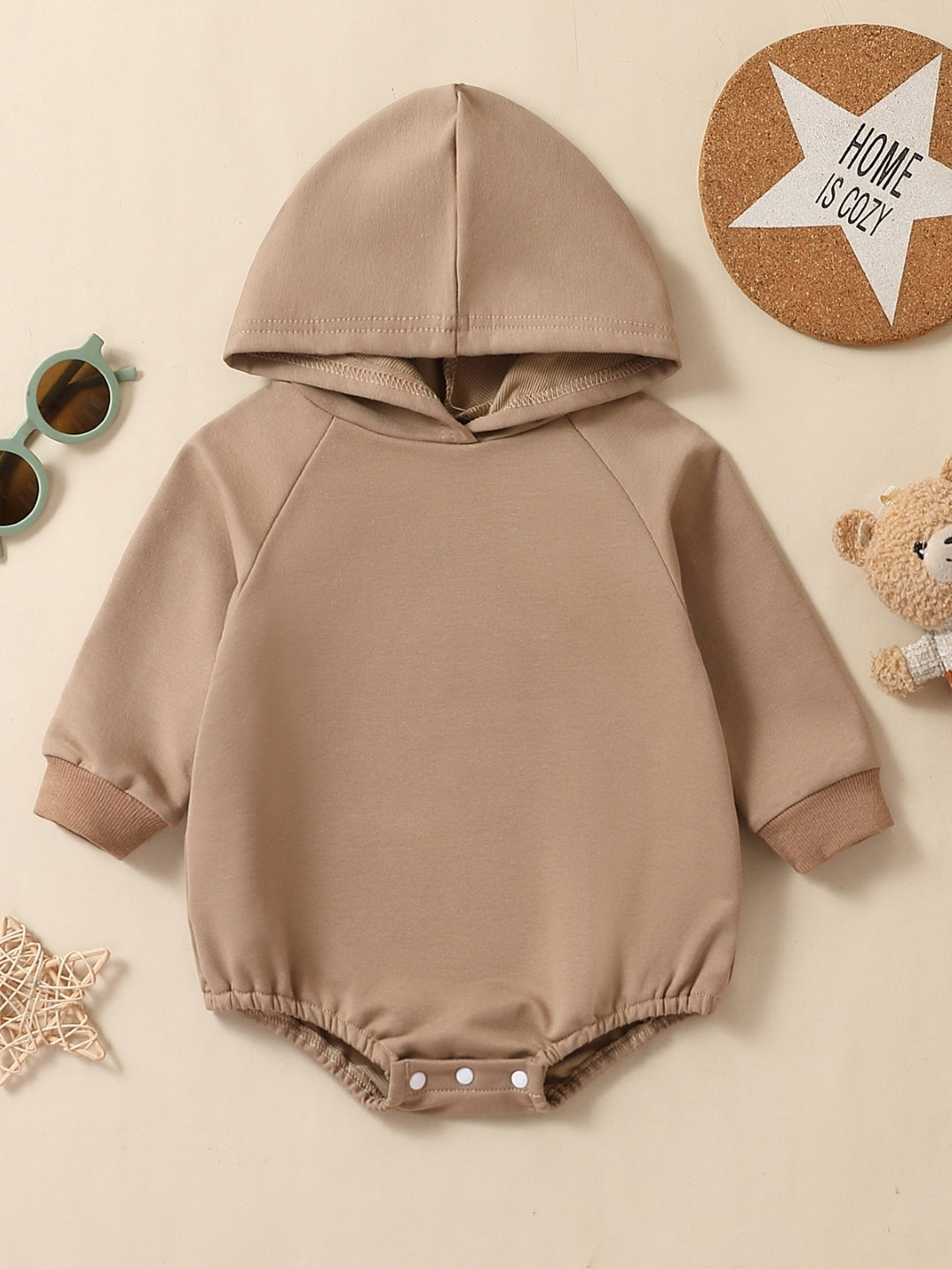 Brown Regular Cotton Rompers