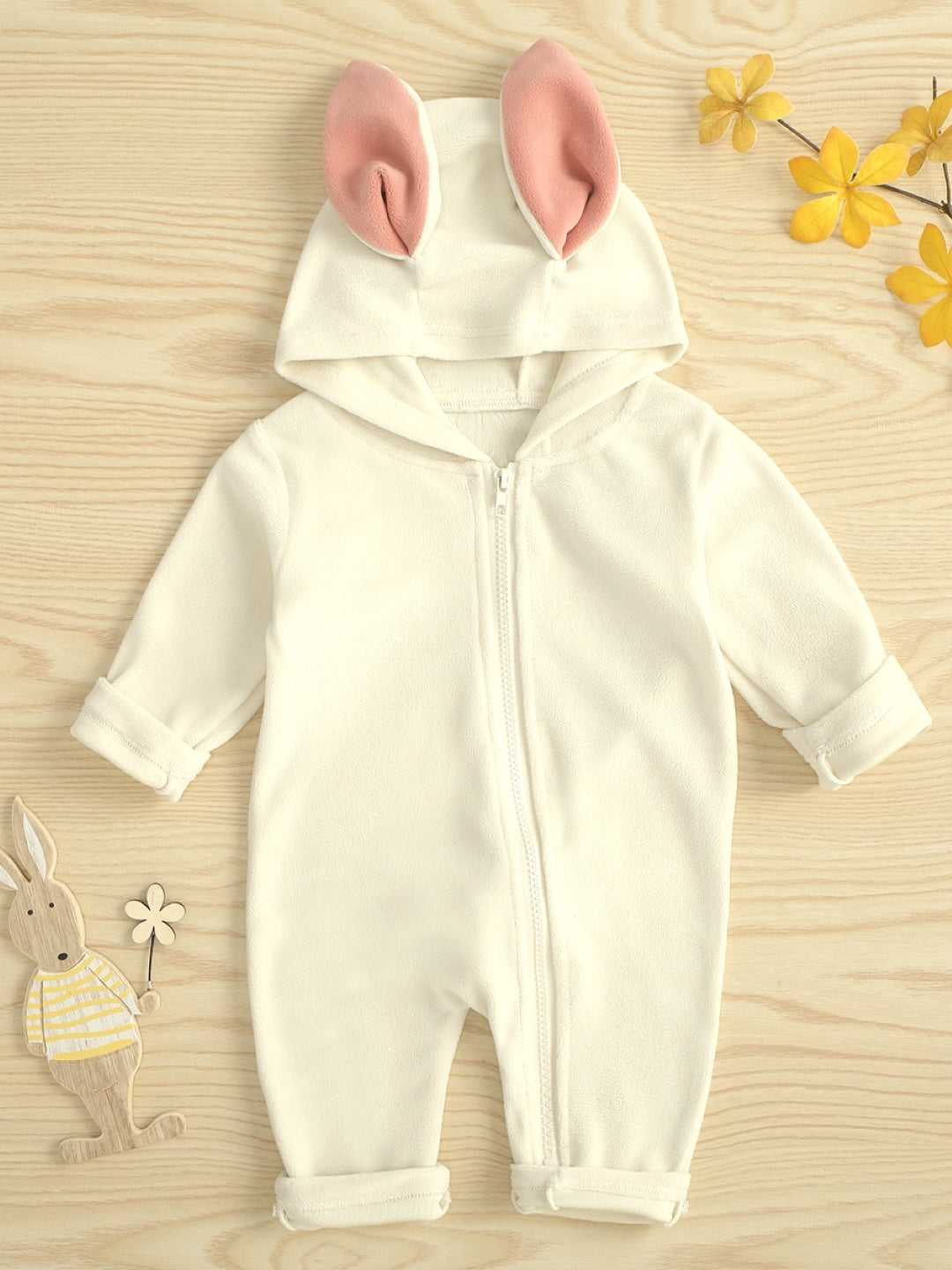 White Regular Cotton Rompers