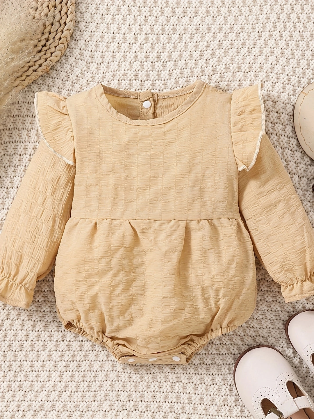 Brown Regular Cotton Rompers