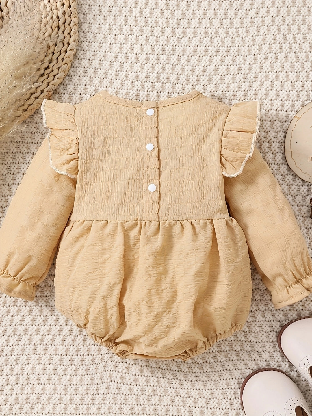 Brown Regular Cotton Rompers