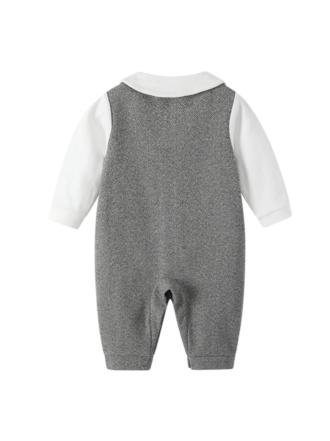 Grey Polyester Kids Romper