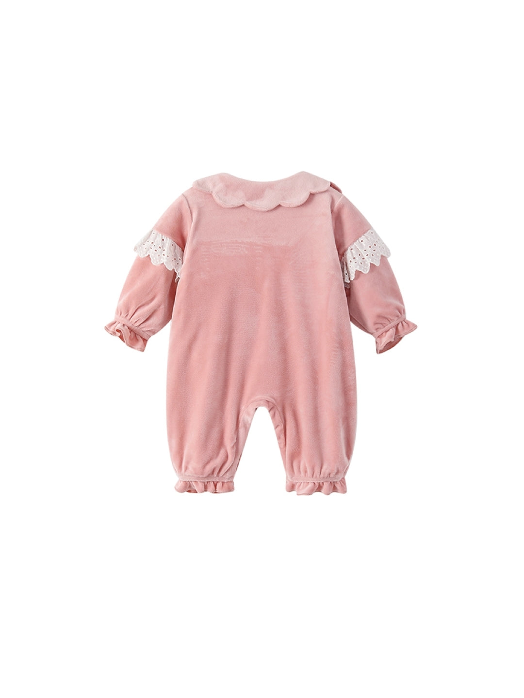 Pink Polyester Kids Romper