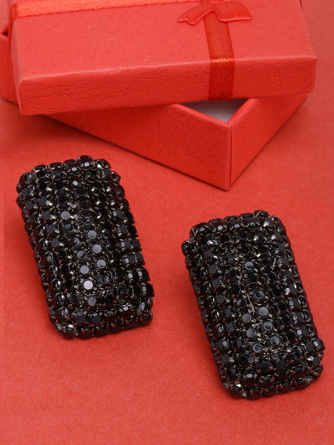 Black-Painted Handcrafted Studs