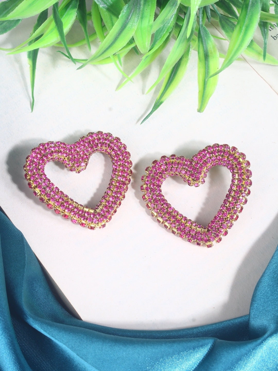 Gold-Plated Brass Contemporary Handcrafted Studs