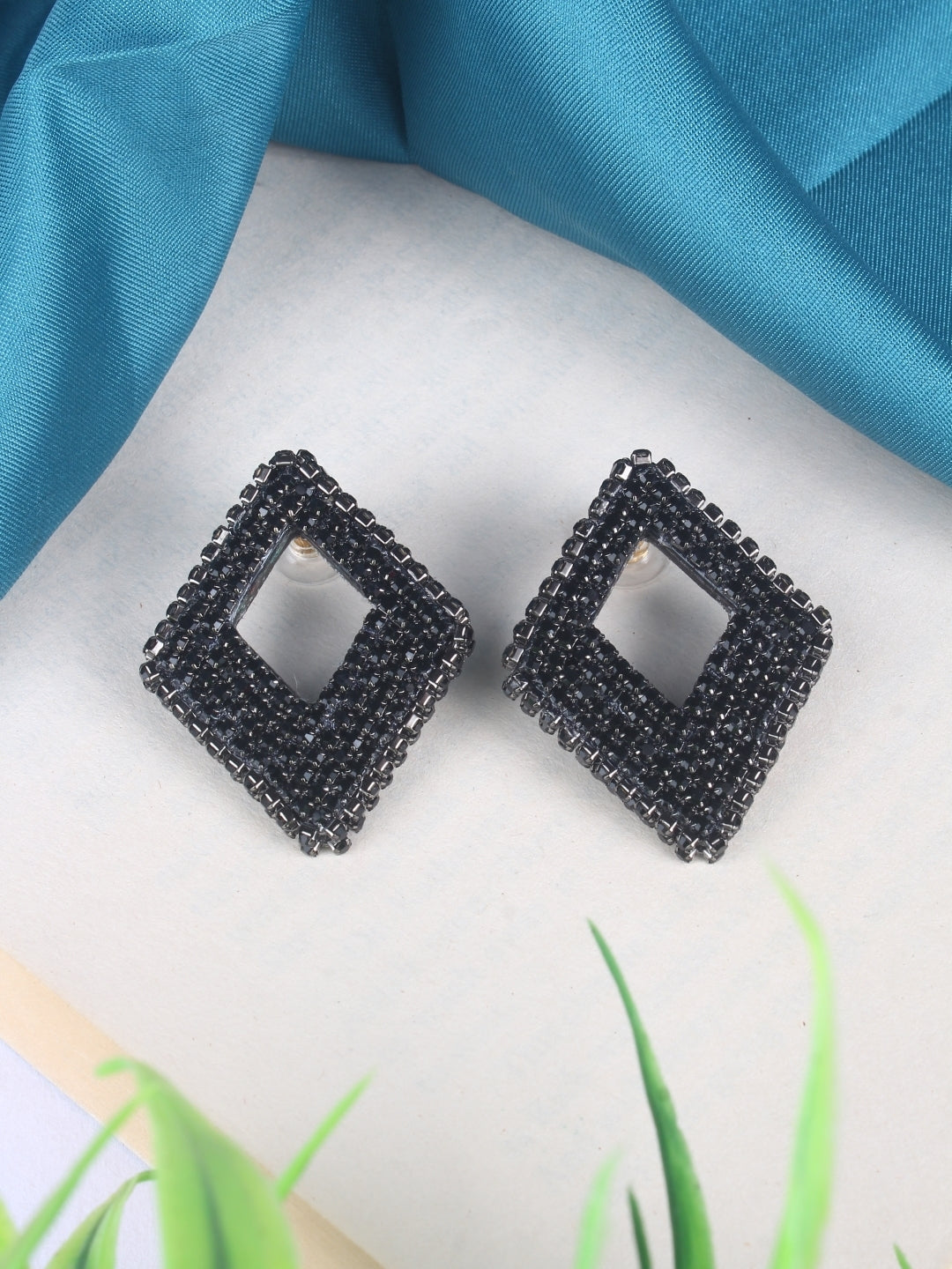 Brass-Plated Brass Contemporary Handcrafted Studs