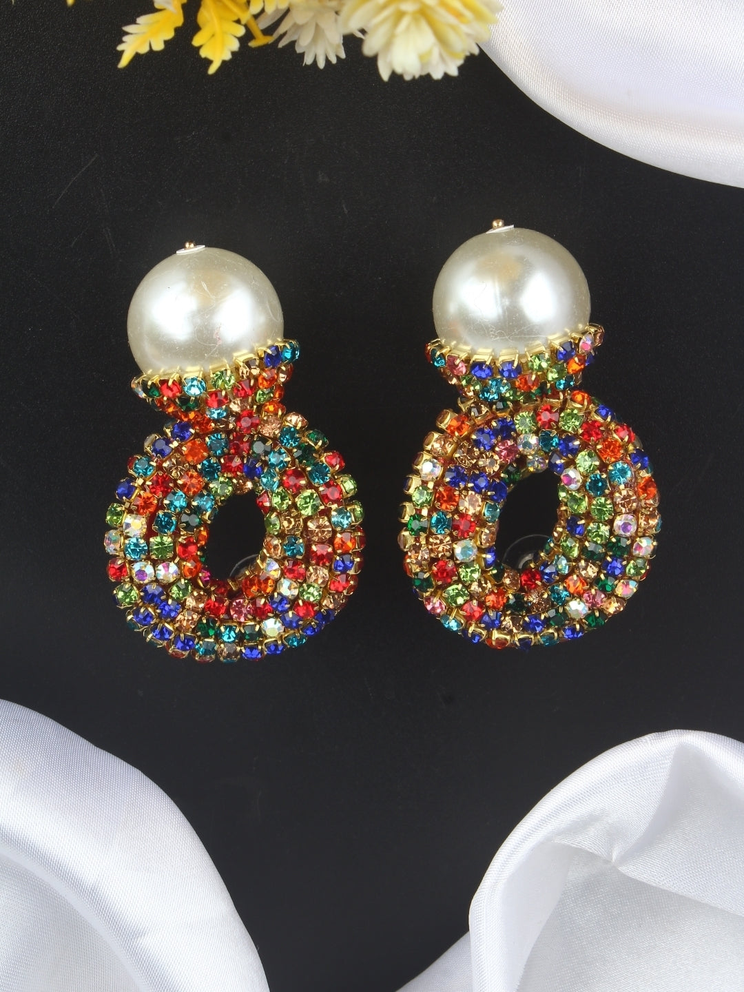 Gold-Plated Brass Contemporary Handcrafted Studs