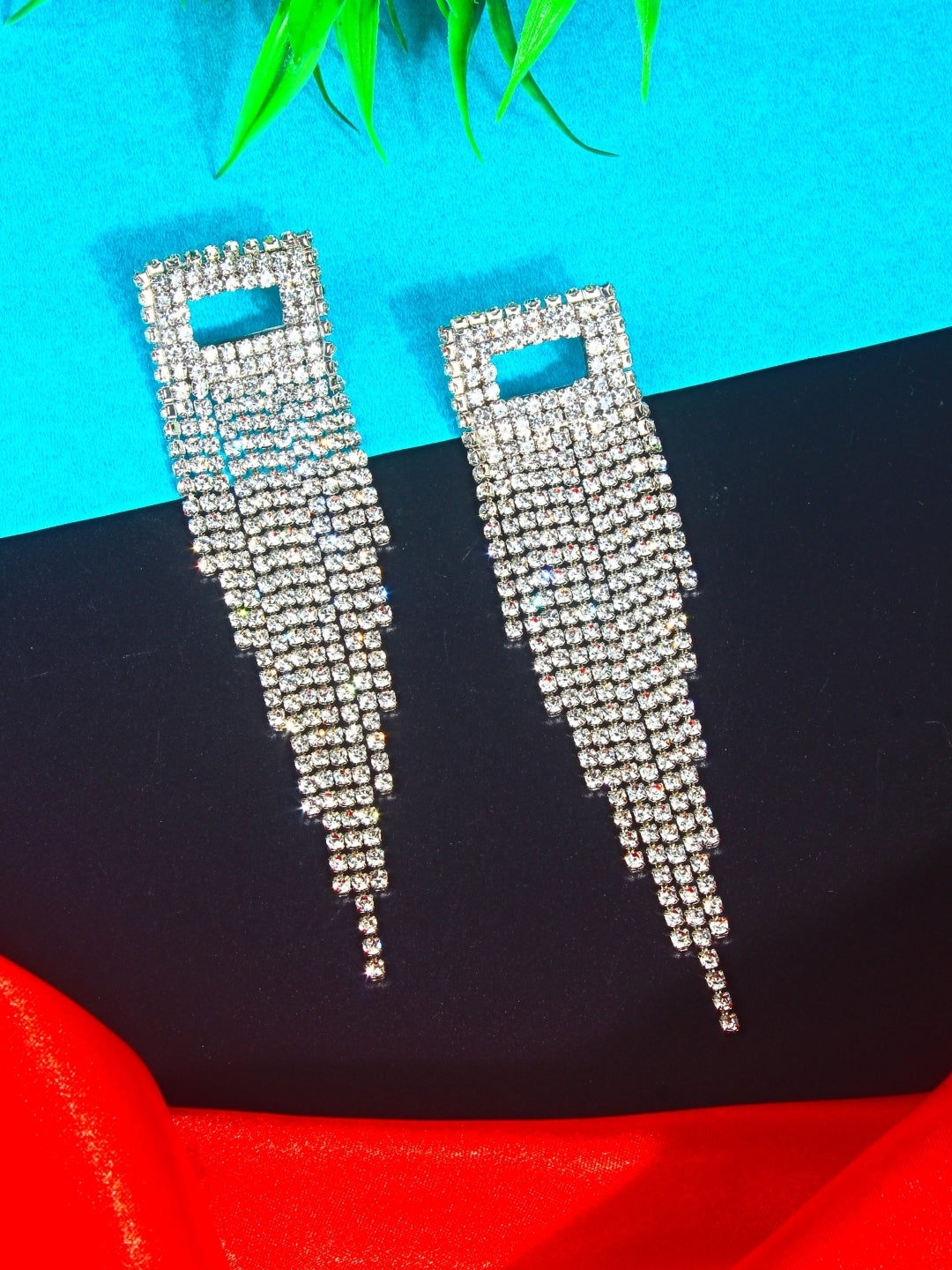 Gold-Plated Brass Contemporary Handcrafted Drop Earrings