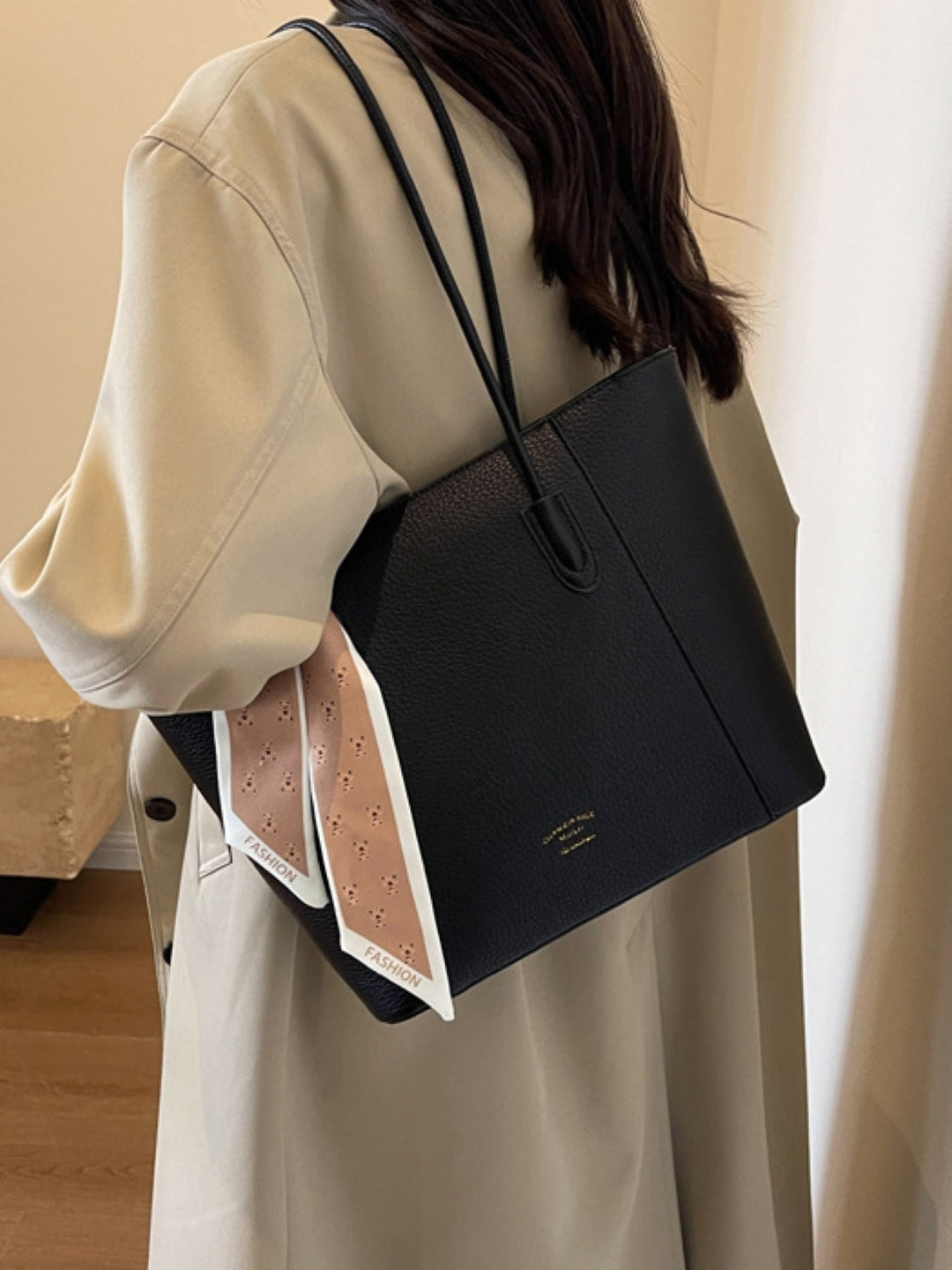 PU Structured Shoulder Bag