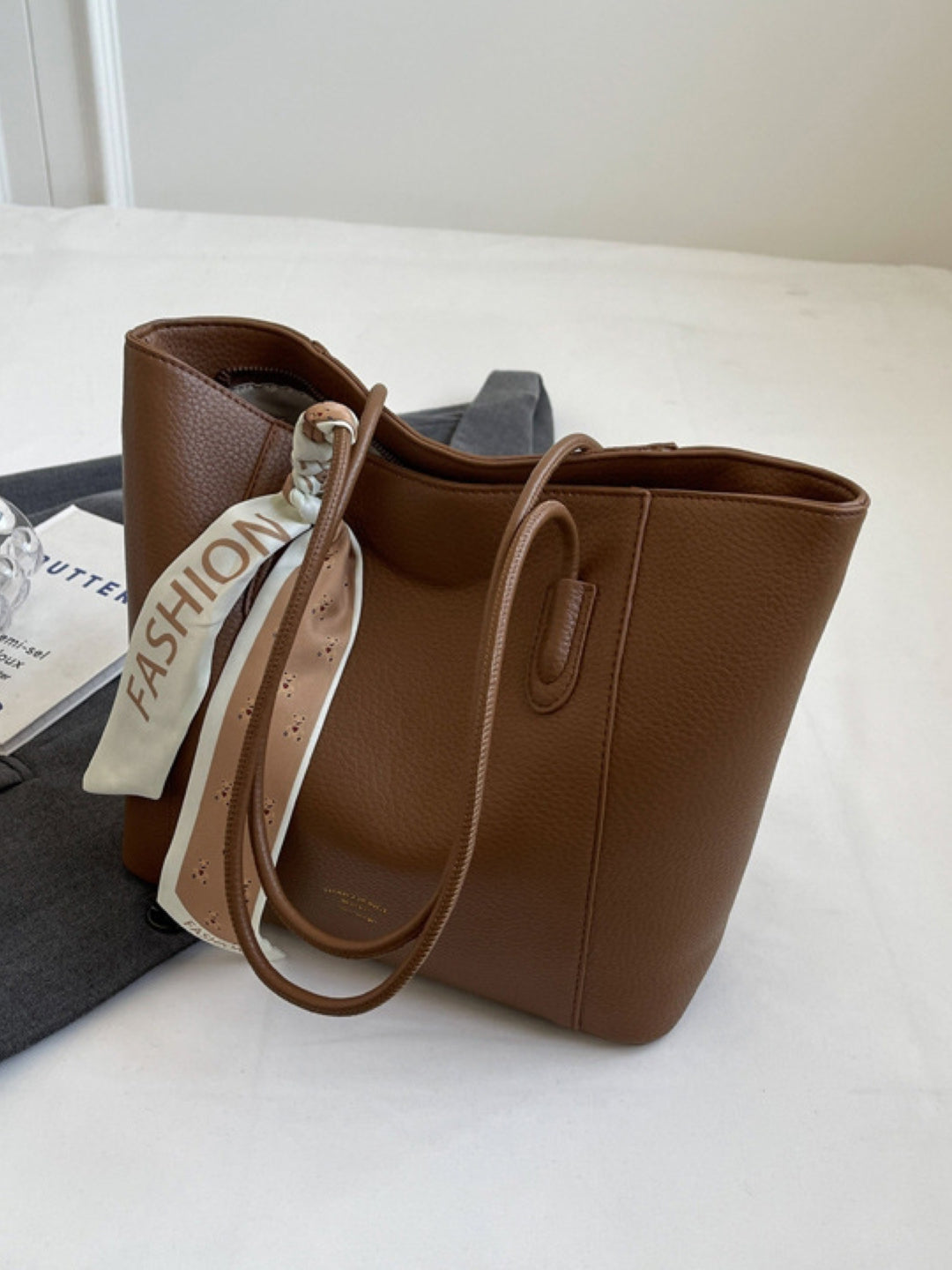 PU Structured Shoulder Bag