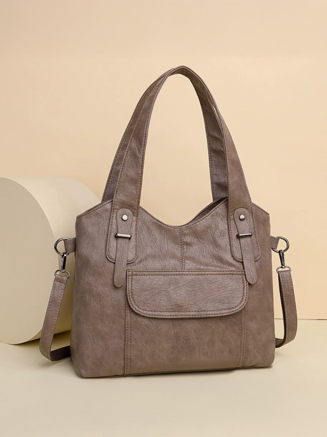 PU Structured Shoulder Bag