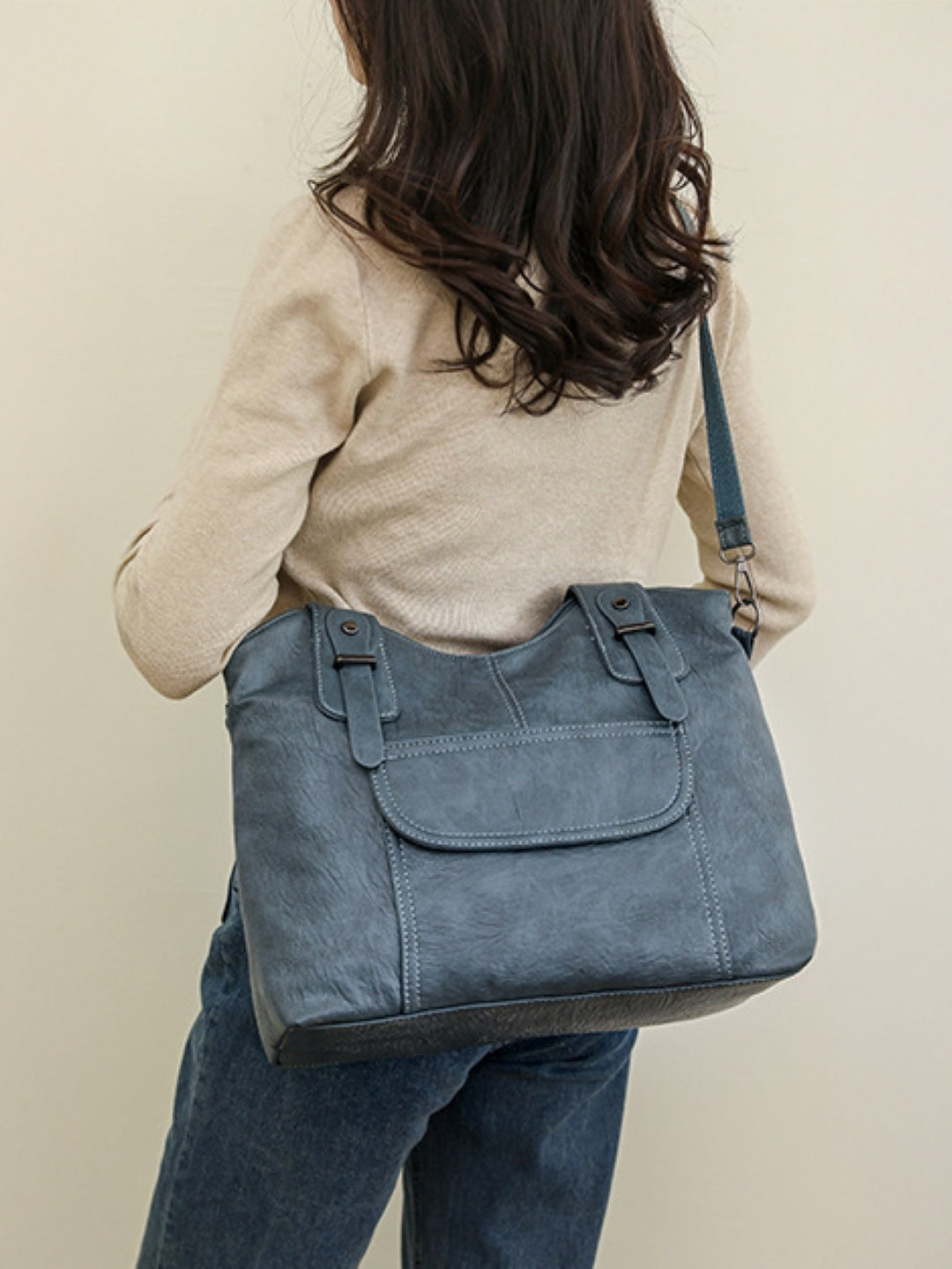 PU Structured Shoulder Bag