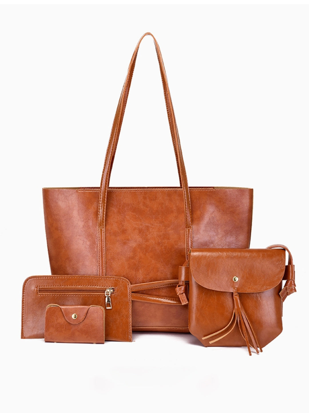 Combo of 4 PU Structured Shoulder Bag