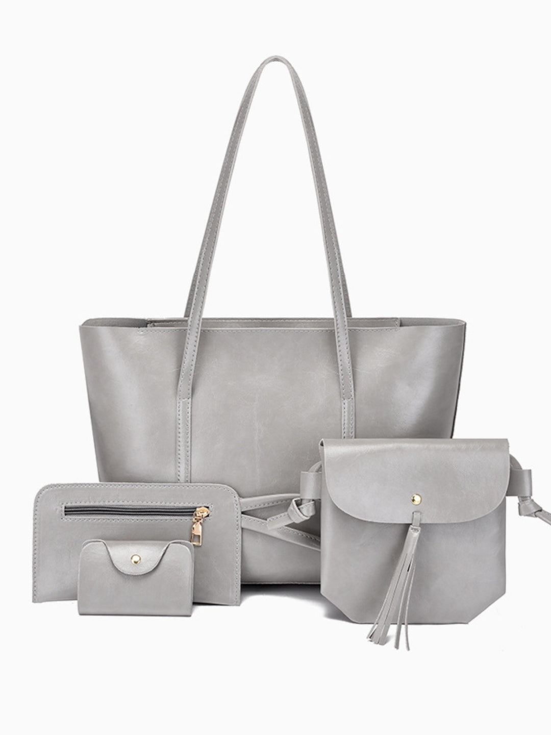 Combo of 4 PU Structured Shoulder Bag