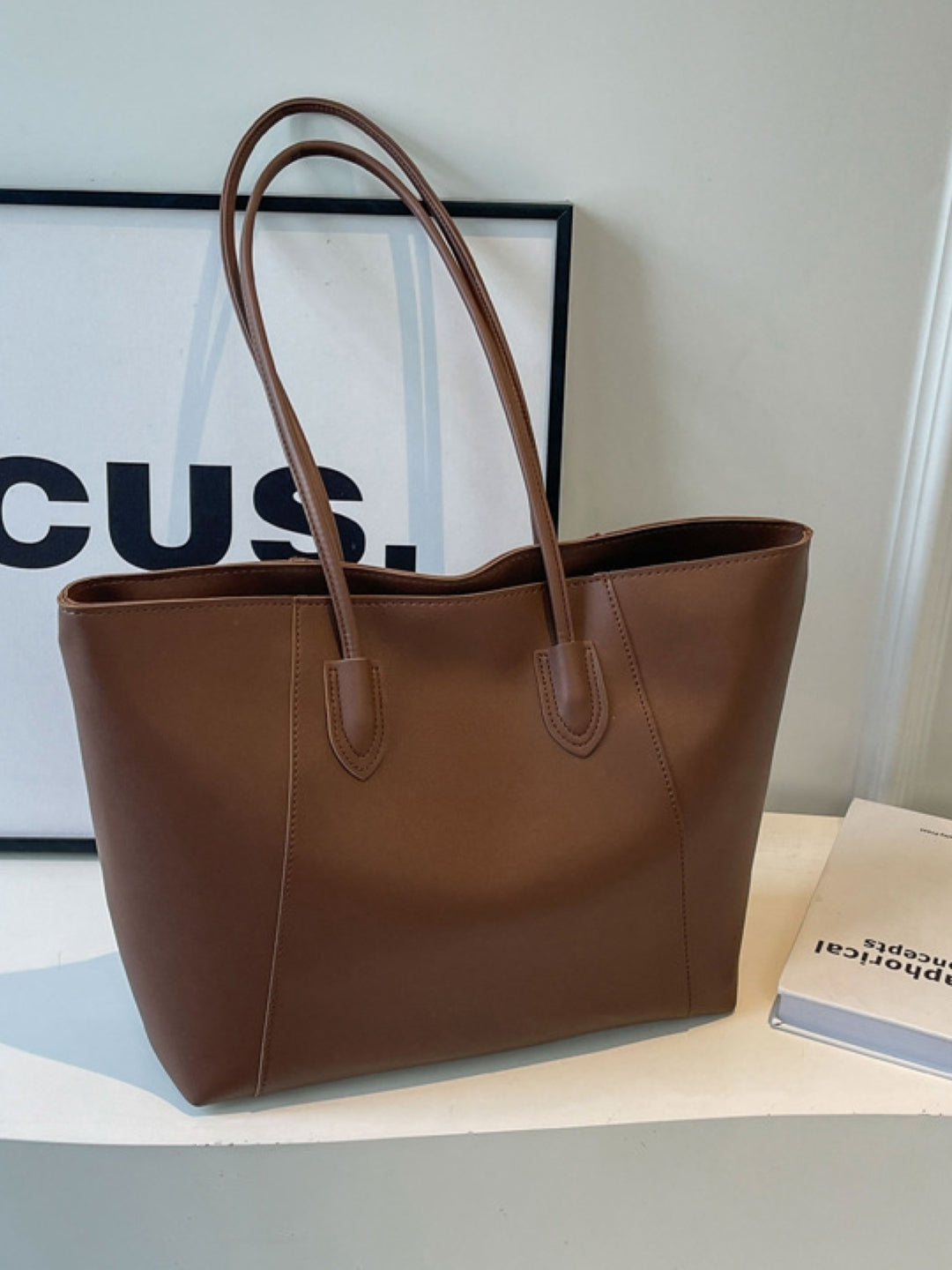 PU Structured Shoulder Bag