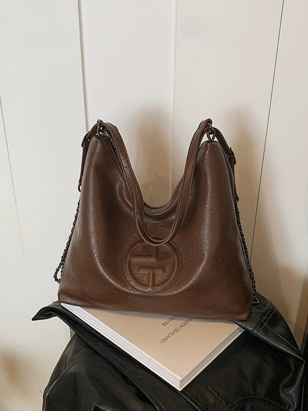 PU Structured Shoulder Bag