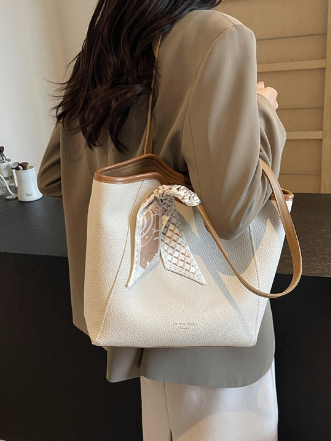 PU Structured Shoulder Bag