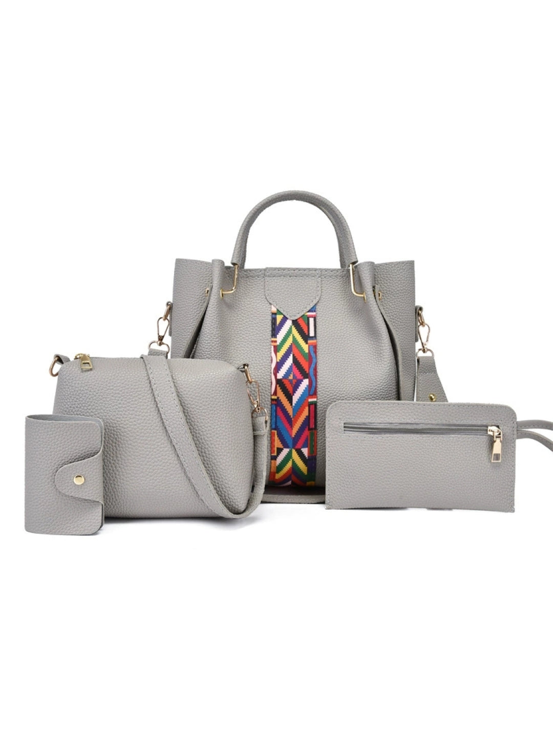 Combo of 4 PU Structured Shoulder Bag