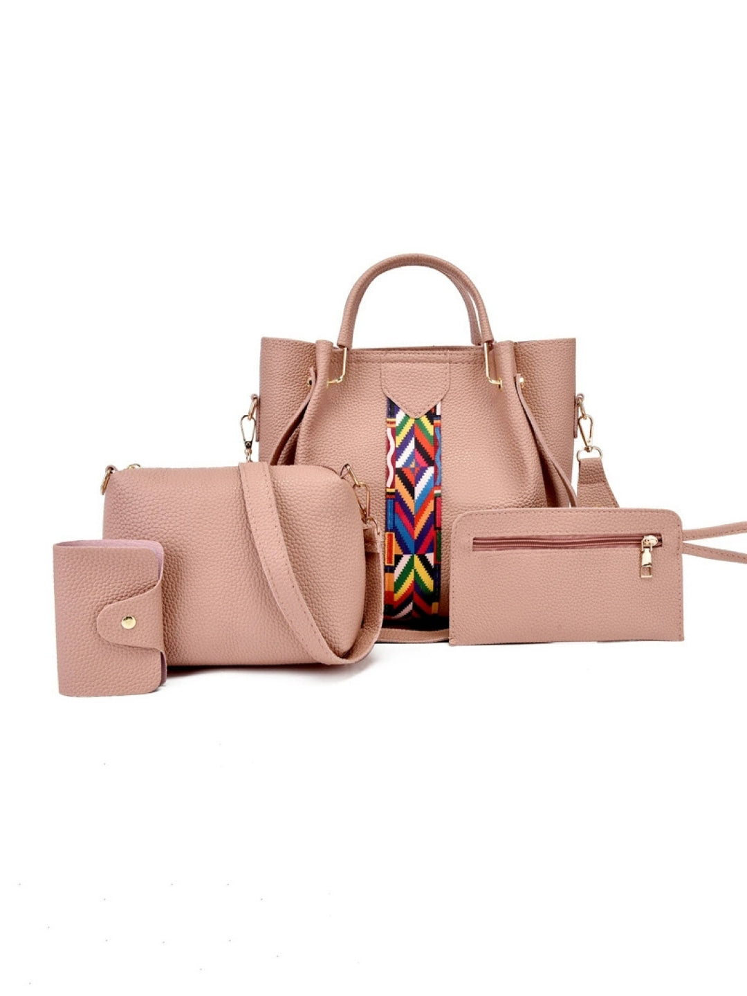 Combo of 4 PU Structured Shoulder Bag
