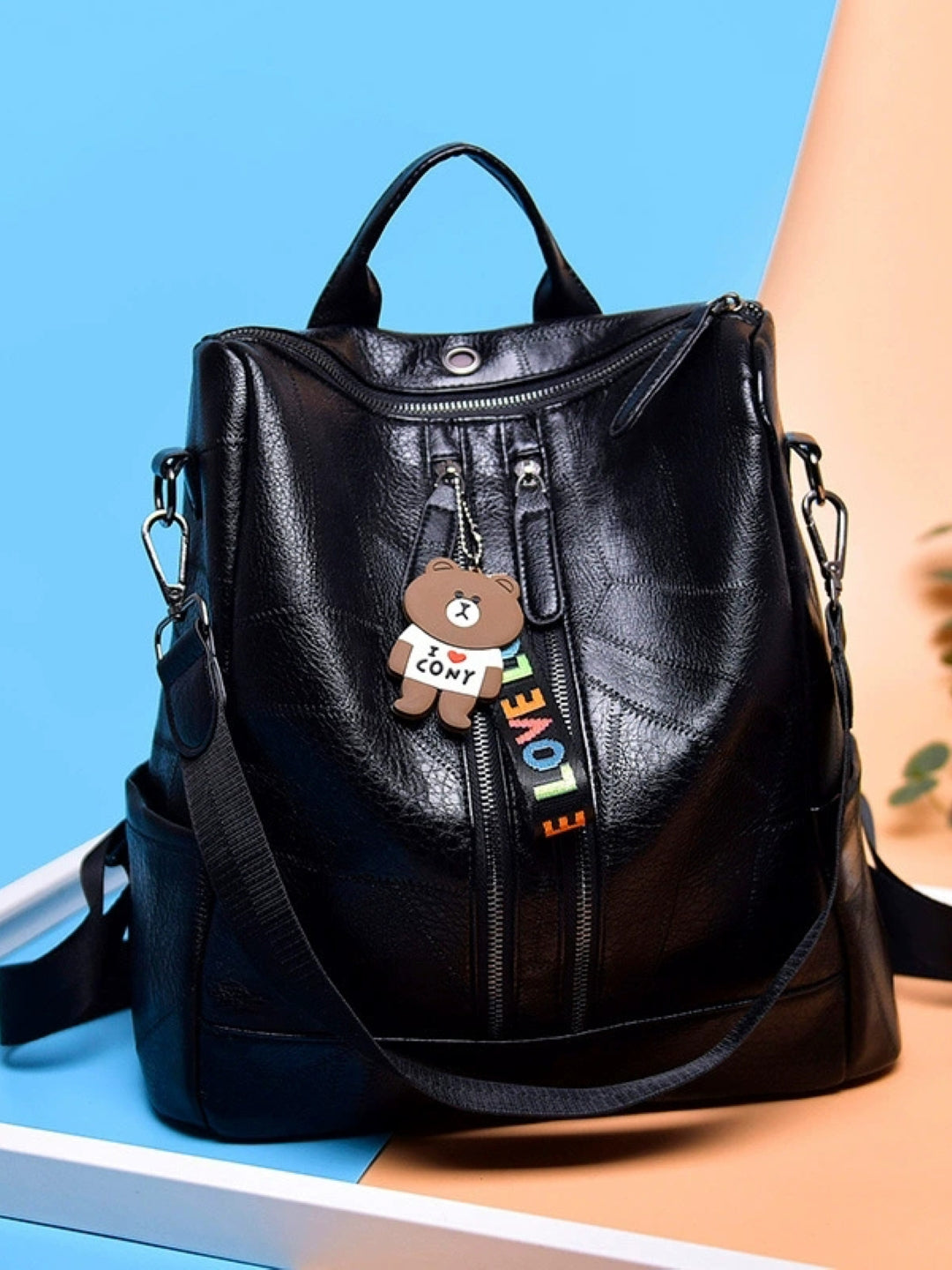 PU Structured Shoulder Bag