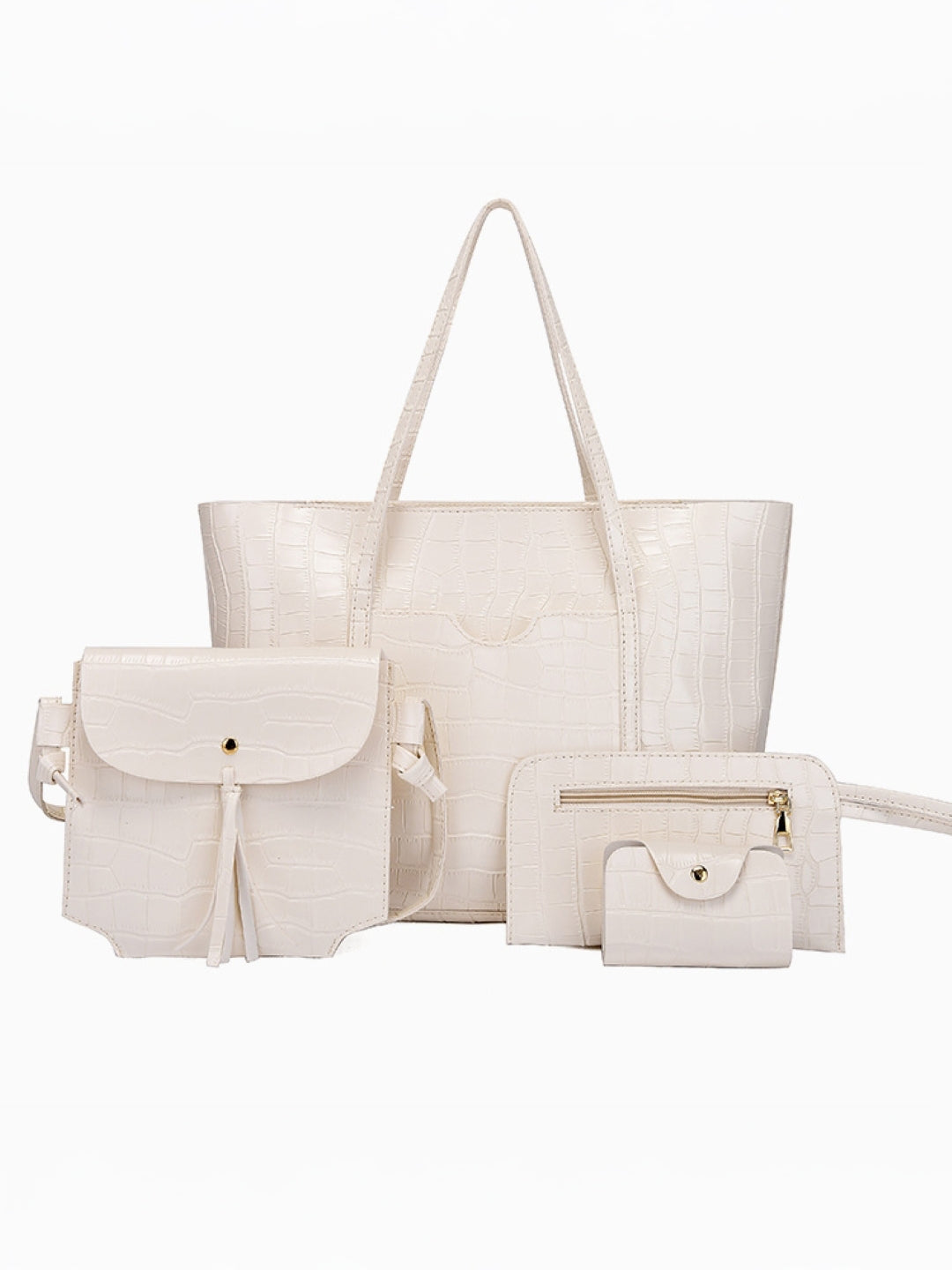 Combo of 4 PU Structured Handheld Bag
