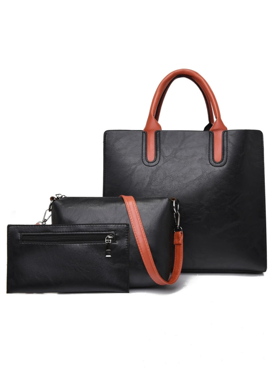 Combo of 3 PU Structured Shoulder Bag