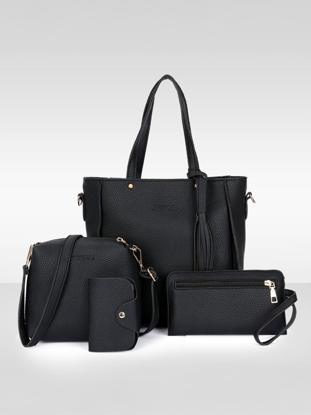 Combo of 4 PU Structured Shoulder Bag
