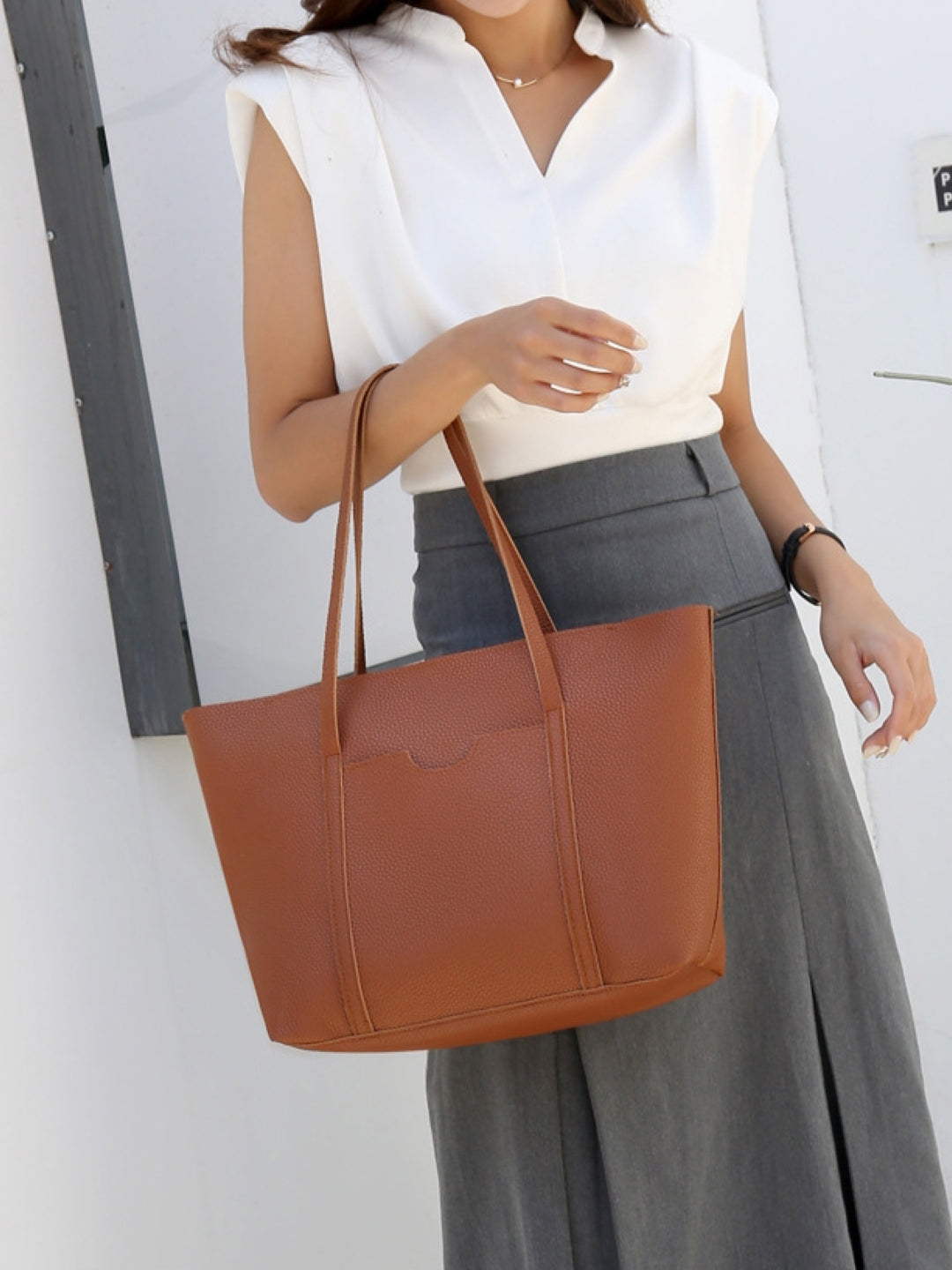 Combo of 4 PU Structured Shoulder Bag