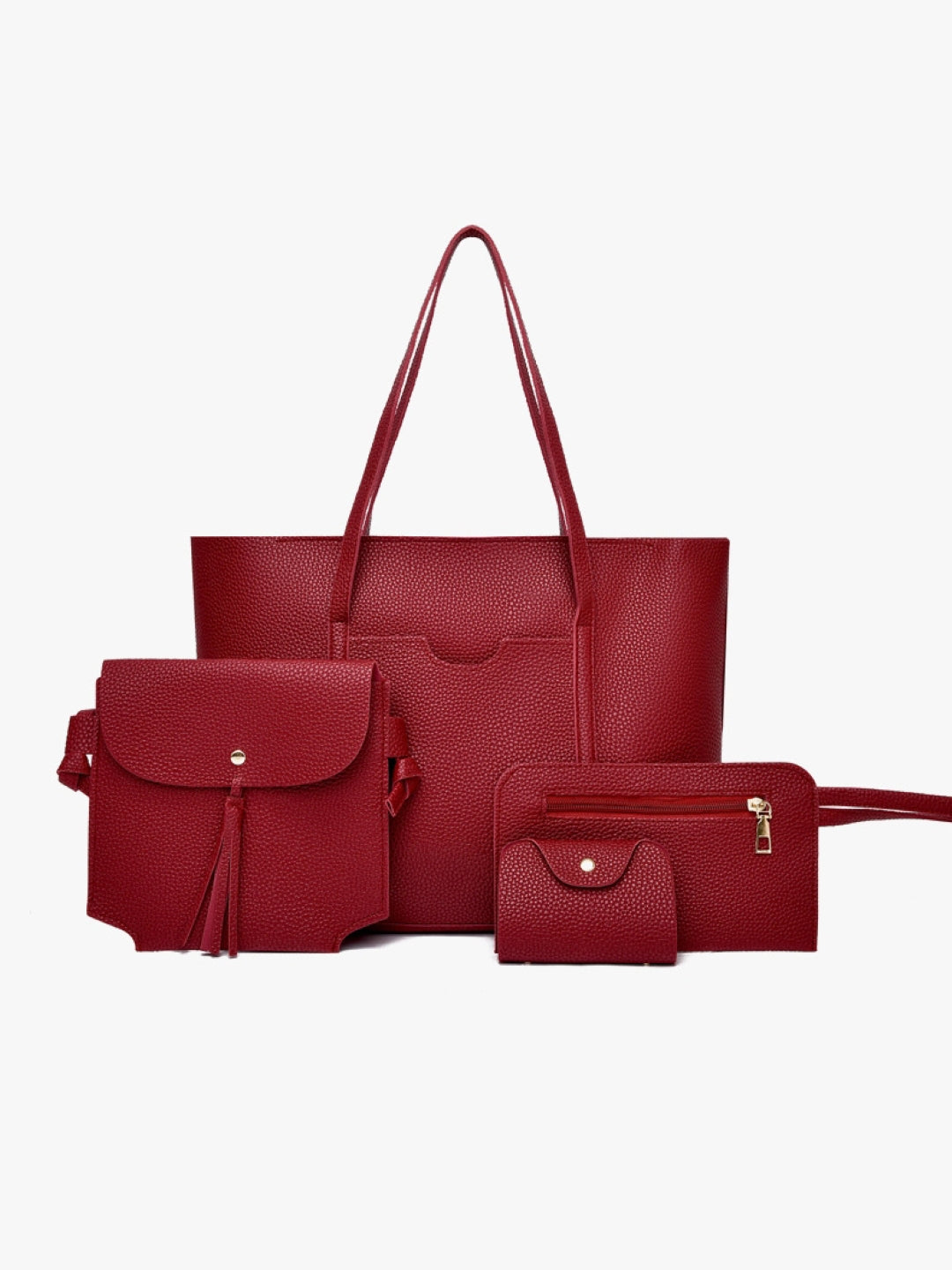 Combo of 4 PU Structured Shoulder Bag