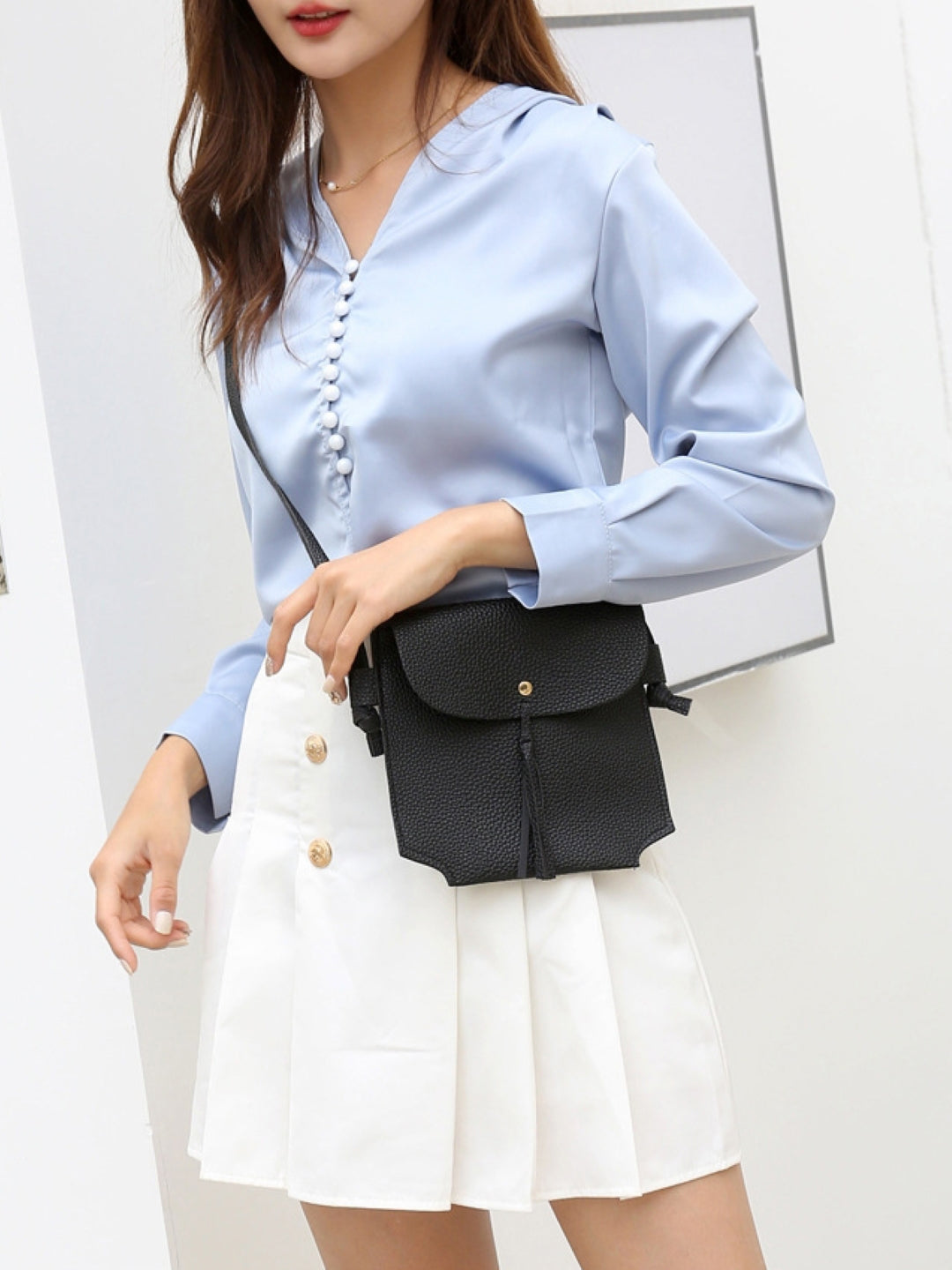 Combo of 4 PU Structured Shoulder Bag