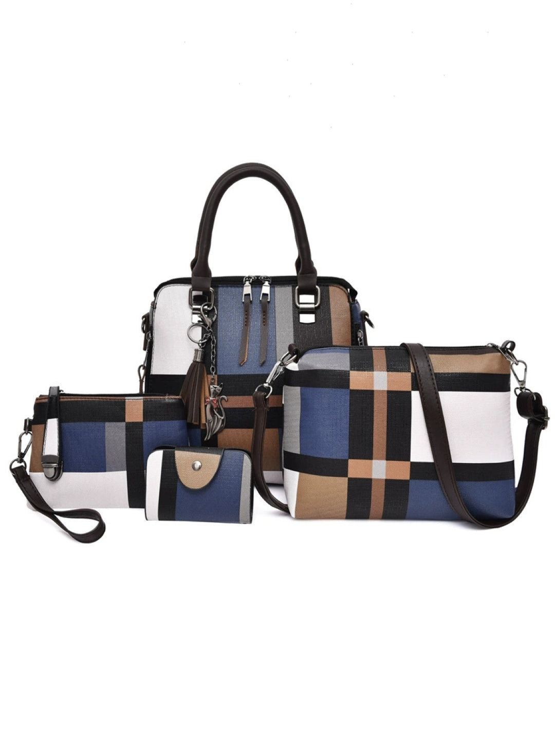 Combo of 4 PU Structured Shoulder Bag
