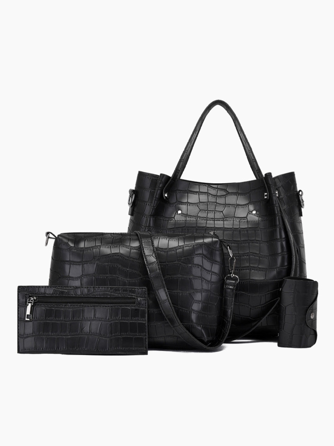 Combo of 4 PU Structured Shoulder Bag