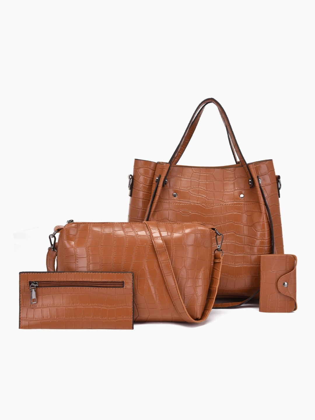 Combo of 4 PU Structured Shoulder Bag