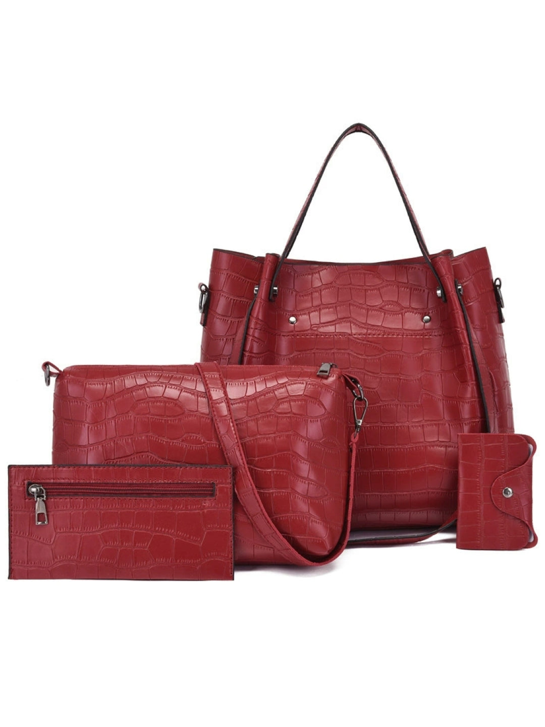 Combo of 4 PU Structured Shoulder Bag