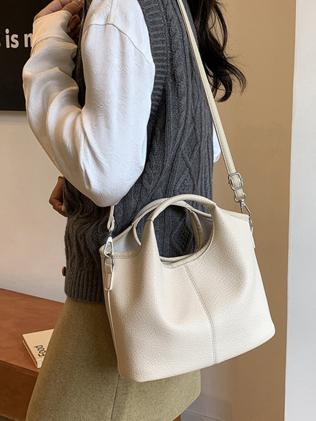 Combo of 2 PU Structured Shoulder Bag