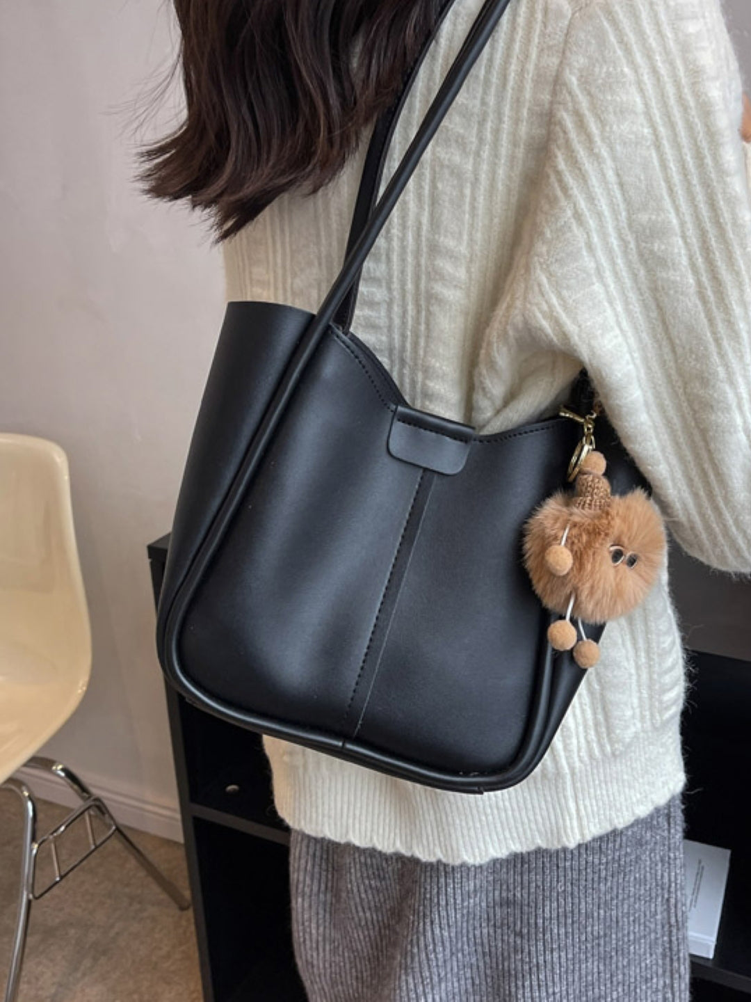 Combo of 2 PU Structured Shoulder Bag